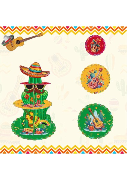 Fiesta Meksika Parti Dekorasyonları 2pcs Cupcake Meksika Fiesta Partisi Cupcake Topper Taco Party Cupcake Tutucu (Yurt Dışından) indirimleri