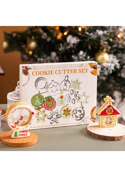 Kurabiye Kesiciler Tatil Seti Snoweflake Şekeri 6 Parça Kurabiye Kesiciler Şekiller Kabartmalı Mutfak Fırınları Erkek Kız Için (Yurt Dışından) fırsatları