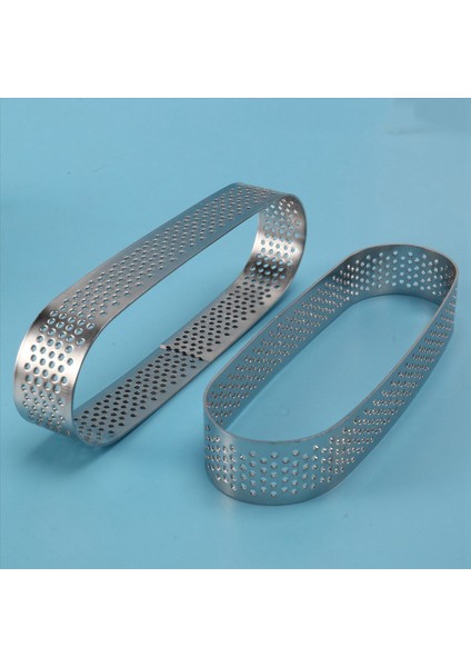 18PCS Oval Tart Halka Paslanmaz Çelik Delikli Kalıp Musluk Yüzüğü Fransız Tatlı Kek Dekorasyon Mus Kalıp Fırın Yazılımı (Yurt Dışından) modelleri