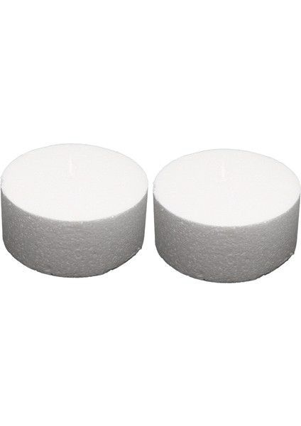 2x Yuvarlak Strafor Kek Kuğu (6 Inç) (Yurt Dışından)