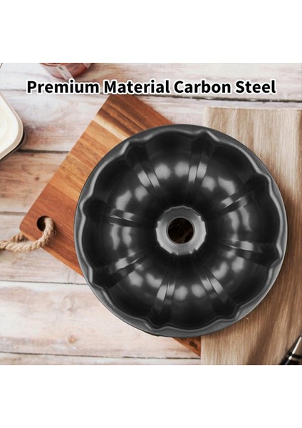 9 5 Inç Yapışmaz Kek Tavası Ağır Hizmet Tipi Karbon Çelik Yivli Tüp Yuvarlak Kek Pişirme Tavası Jello Jelatin Chocoflan (Yurt Dışından) indirimleri