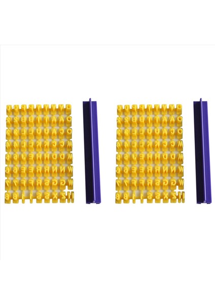 2x Alfabe Mektup Numarası Çerez Pres Damgası Ezdan Kesici Aletleri Fondan Diy Aracı Kurabiye Süslemeleri (Yurt Dışından)