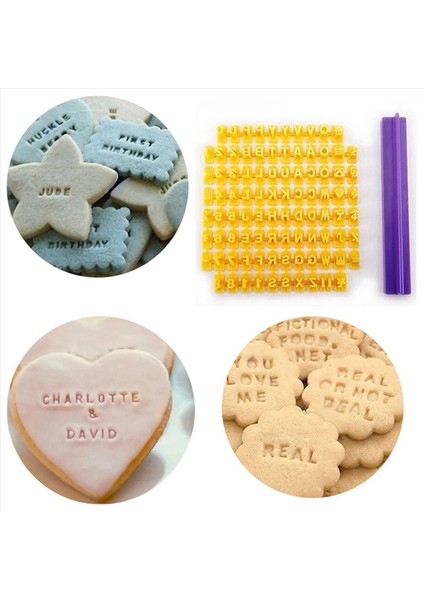 2x Alfabe Mektup Numarası Çerez Pres Damgası Ezdan Kesici Aletleri Fondan Diy Aracı Kurabiye Süslemeleri (Yurt Dışından) modelleri