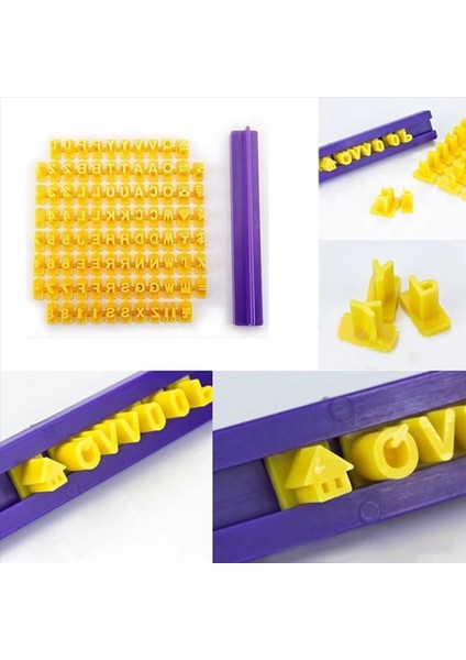 2x Alfabe Mektup Numarası Çerez Pres Damgası Ezdan Kesici Aletleri Fondan Diy Aracı Kurabiye Süslemeleri (Yurt Dışından) fırsatları