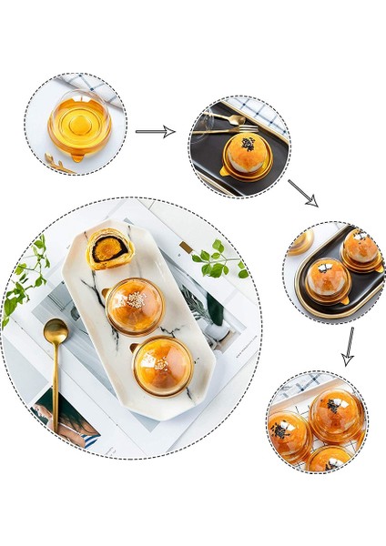 100 Adet Temiz Plastik Mini Cupcake Kutusu Yuvarlak Cupcake Mooncake Tatlı Konteyner Kutusu Kurabiyeleri Kubbe Kutusu (Yurt Dışından) fiyatları