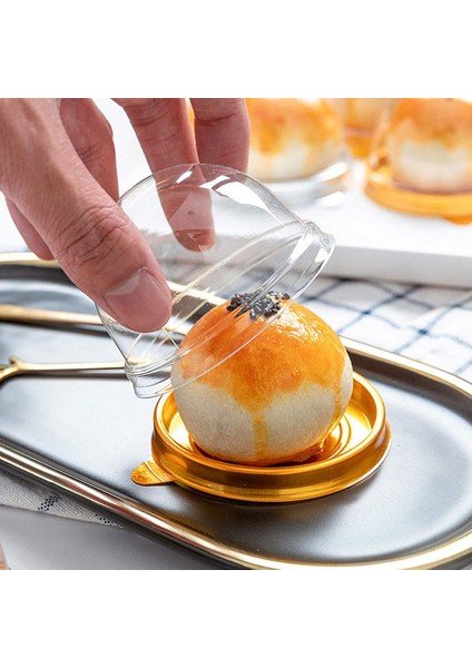 100 Adet Temiz Plastik Mini Cupcake Kutusu Yuvarlak Cupcake Mooncake Tatlı Konteyner Kutusu Kurabiyeleri Kubbe Kutusu (Yurt Dışından) indirimleri