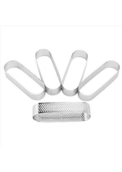 32PCS Oval Tartlet Kalıpları Fransız Tatlı Fare Pruvası Meyve Turtası Zil Quiche Quiche Quiche Kek Kalıp Paslanmaz Çelik Tart Köpüğü Halka (Yurt Dışından) fiyatları