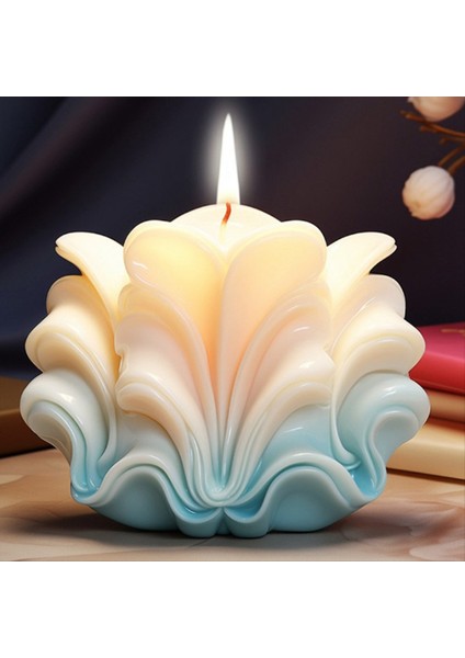 3D Kabuk Şekilli Mum Silikon Kalıp Dalga Çizgili Kabek Çikolatalı Silikon Kalıp Kalıp Su Dalga Kabuğu Kalıp Kalıp E (Yurt Dışından) modelleri