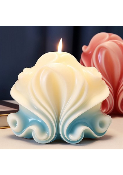 3D Kabuk Şekilli Mum Silikon Kalıp Dalga Çizgili Kabek Çikolatalı Silikon Kalıp Kalıp Su Dalga Kabuğu Kalıp Kalıp E (Yurt Dışından) fırsatları