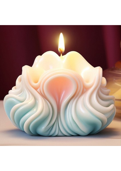 3D Kabuk Şekilli Mum Silikon Kalıp Dalga Çizgili Kabek Çikolatalı Silikon Kalıp Kalıp Su Dalga Kabuğu Kalıp Kalıp E (Yurt Dışından) indirimleri