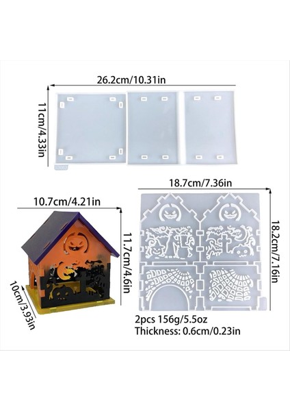 Cadılar Bayramı Kabak Ev Reçine Kalıpları Kabak Epoksi Reçine Kalıpları Cadılar Bayramı Kabak Komik Silikon Kalıplar (Yurt Dışından) indirimleri