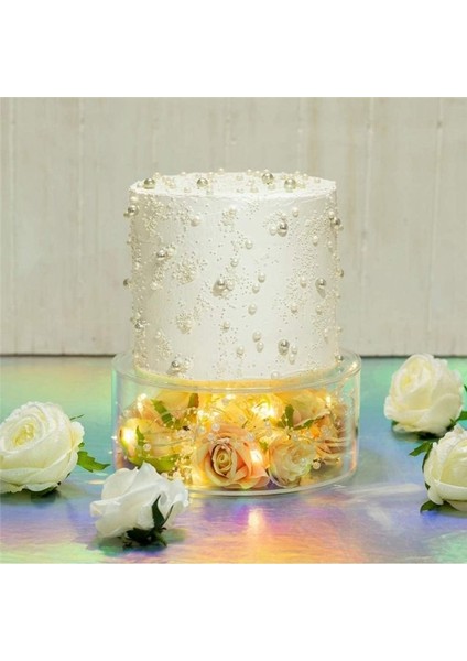 Temiz Akrilik Kek Standları Dolab Kek Kutusu Kapaklı Yuvarlak Kek Ekran Kutusu Düğün Için Dekoratif Merkez Kutusu (Yurt Dışından) indirimleri