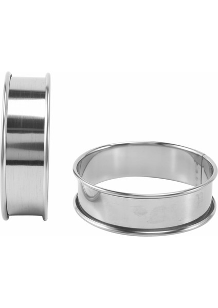 Çift Haddelenmiş Tart Halkaları Ingiliz Muffin Halkaları Profesyonel Crumpet Halkaları Seti 8 (Yurt Dışından) modelleri