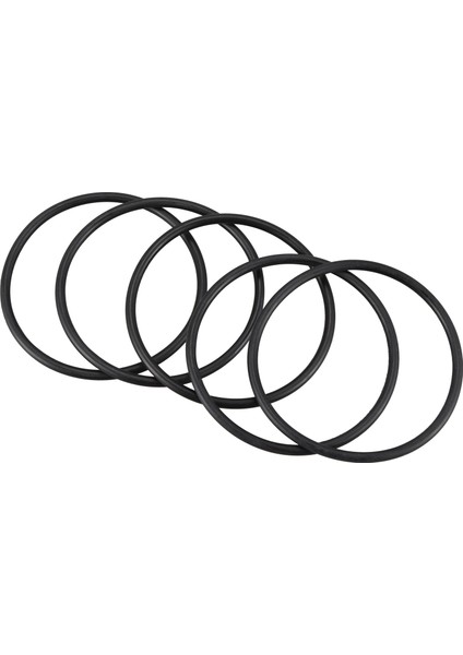 5 Adet 80 mm Harici Çap 4 mm Kalınlığında Filtre Kauçuk O-Ring Contası Siyah (Yurt Dışından)