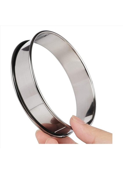 3 15 Inç Çörek Halkaları Crumpet Halkaları 16PCS Paslanmaz Çelik Çörek Halkaları Kalıplar Çift Haddelenmiş Tart Halkaları Yuvarlak Tart Halkası (Yurt Dışından) modelleri