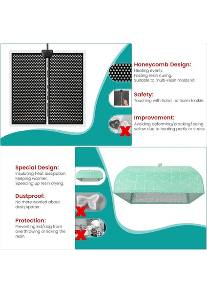 Kapak Zamanlayıcısı ile Reçine Isıtma Paspası Hızlı Reçine Kürleme Paspası Epoksi Isıtıcı Silikon Isı Yastığı Kurutma Makinesi (Yurt Dışından) fırsatları