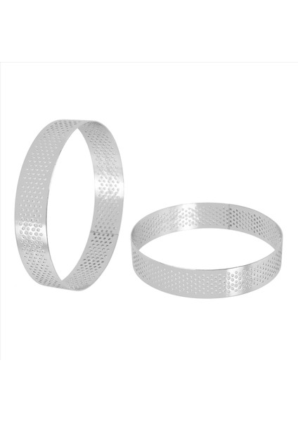 40PCS Dairesel Gözenekli Tart Halkası Alt Kule Pasta Kek Kalıp Pişirme Araçları Isı Dayanıklı Deligarlı Kek Musse Halkası 10CM (Yurt Dışından) fiyatları