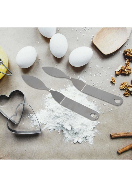 5pcs Çikolatalı Kek Dekorasyon Spatula Tüy Paslanmaz Çelik Yaprak Çikolata Spatula Pişirme Aracı Çikolata Kalıpları (Yurt Dışından) indirimleri