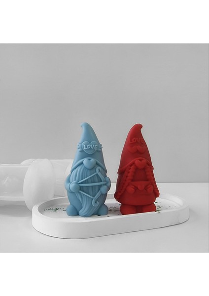 Sevgililer Günü Serisi Cüce 3D Silikon Kalıp Diy Mum Alçı Süsleme Kalıbı Aşk Cnomes El Yapımı Sabun Yapımı (Yurt Dışından) indirimleri