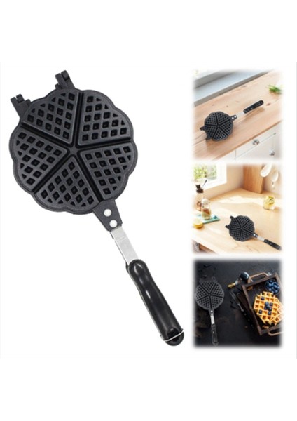 Waffle Pan Yapışmaz Waffle Gözleme Pişirme Barbekü Fırın Kalıp Maker Maker Waffle Gözleme Griddle Pan (Yurt Dışından) modelleri