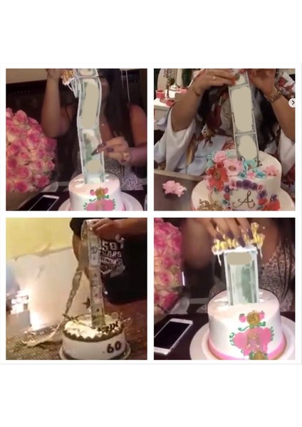 Kek Para Kutusu Seti Para Çeken Kek Yapımı Kalıp Pastası Atm Parası ile Altın Parıltı ile Mutlu Doğum Günü Kek Topper (Yurt Dışından) indirimleri