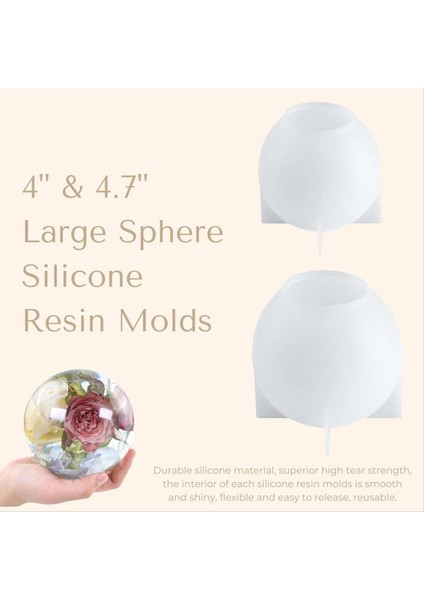 2 Adet Büyük Küre Reçine Kalıbı Dikişsiz Küre Epoksi Reçine Döküm Kalıbı Dıy El Sanatları Çiçekleri (Yurt Dışından) fiyatları