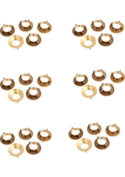 30 Adet Altın Tonlu Pirinç 1/2 Inç Pt Dişli Ev Su Musluk Musluk Fındık (Yurt Dışından)