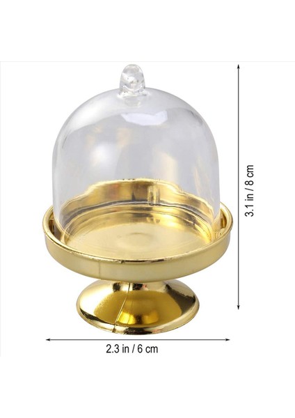 96 Parçalı Mini Kek Stand Doğum ve Düğün Malzemeleri Için Kapaklı Çikolatalı Kek Şeker Kurulu (Altın Üs) (Yurt Dışından) fiyatları