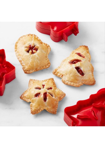 3pcs Mini Pasta Yapımcıları Için El Pasta Kalıpları Noel Partisi Pişirme Malzemeleri Parti Hamur Baskı Cep Pasta Kalıpları (Yurt Dışından) indirimleri