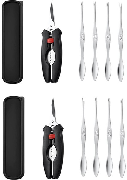 2x Yeme Için Yengeç Araçları Istakoz ve Yengeç Aracı Seti Istakoz Krakerleri Kabuklu Deniz Ürünleri Deniz Ürünleri Aracı Kraker ve Deniz Ürünleri Makasları (Yurt Dışından)