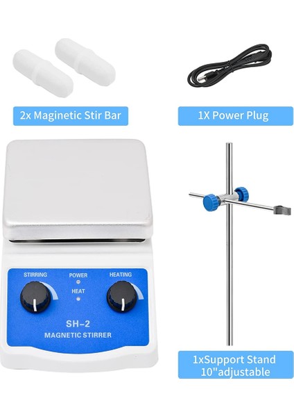 Laboratuvar Manyetik Karıştırıcı Plakası Kimya Ekipmanı Için Sıcak Karıştırma Mikseri 1000ML Kapasite 100-2000 Rpm Hız Reçinesi Abd Fişi (Yurt Dışından) indirimleri