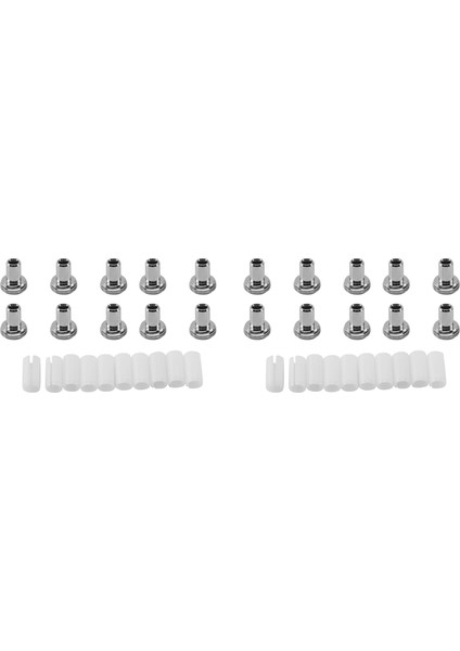 20PCS Seramik Tüp Kollu ve Fiber Optik Görsel Arıza Bulucu Için 20 Pcs Metal Kafa Konektör Adaptörleri (Yurt Dışından)