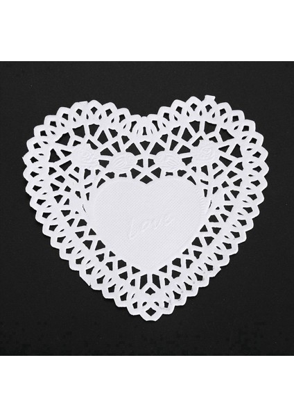 300PCS 4 Inç Beyaz Aşk Kalp Kağıdı Dantel Doilies Için Karton Yapım Scrapbooking (Yurt Dışından) indirimleri