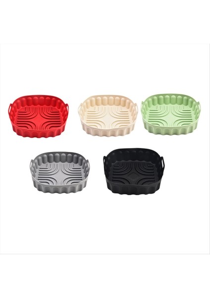 2pcs Hava Fritöz Silikon Fırın Tepsisi Yeniden Kullanılabilir Kare Hava Fritöz Tava Silikon Kalıp Mikrodalga Pedler Pişirme Mat Kap Tepsisi E (Yurt Dışından) fiyatları