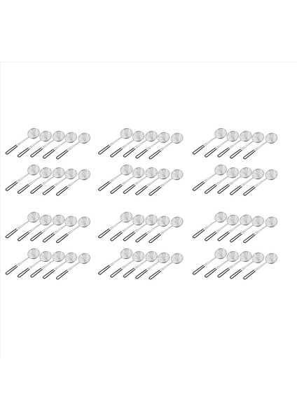 60 Adet Sıcak Tencere Süzgeç Kepçeleri Paslanmaz Çelik Sıcak Pot Süzgeç Kaşıkları Örgü Skimmer Kaşık Kepçesi Saplı (Yurt Dışından)