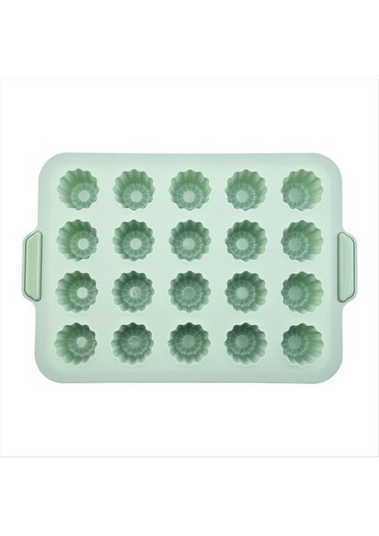 Silikon Kalıp Pişirme Kalıp Ekmek Pişirme Tepsisi Yapışmaz Kek Kalıp Tavaları Ekmek Pişirme Aracı 20 Izgara Jöle Kalıp (Yurt Dışından)