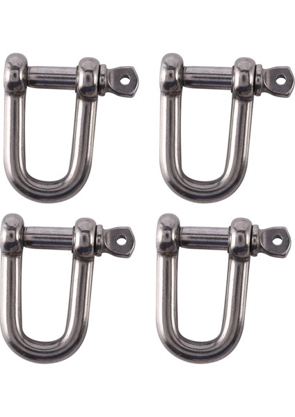 4pcs M6X38MM Düz D-Shackle Kısa Paslanmaz Çelik Aısı 316 (Yurt Dışından)