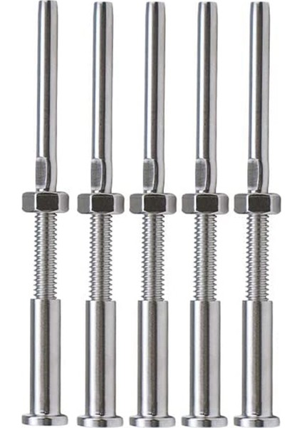 20PCS Ovisable Turnikli El Elemi Dişli Damızlı Saplama Gerilim Hex Kafa Uç Takım Alıcı Terminali 1/8 Inç Kablo Korkuluk (Yurt Dışından) fırsatları