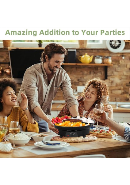 Elektrikli Fondu Seti Çatal Çikolata Eritme Potu Çikolata Eritme Şeker Eritme Fondu Tenceresi Bize Kahve Renk (Yurt Dışından) fırsatları