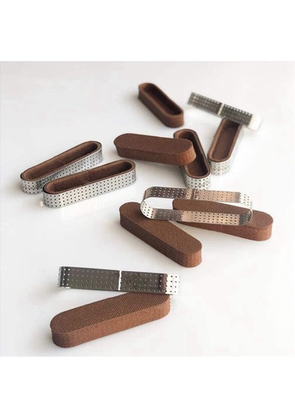 48PCS Oval Tartlet Kalıpları Fransız Tatlı Fare Pruvası Meyve Turtası Zil Quiche Quiche Quiche Kek Kalıp Paslanmaz Çelik Tart Köpük Halka (Yurt Dışından) modelleri