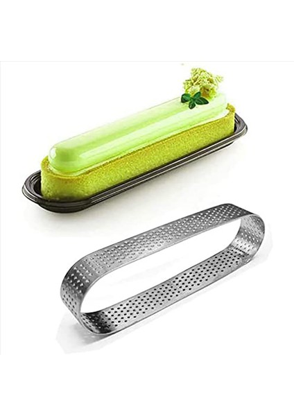 48PCS Oval Tartlet Kalıpları Fransız Tatlı Fare Pruvası Meyve Turtası Zil Quiche Quiche Quiche Kek Kalıp Paslanmaz Çelik Tart Köpük Halka (Yurt Dışından) fırsatları