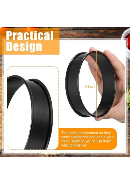 16 Pcs Crumpet Yüzükler Stack 4 Inç Paslanmaz Çelik Ingiliz Muffin Halkaları Yuvarlak Çift Haddelenmiş Tart Halkaları Pişirme Için (Yurt Dışından) fiyatları