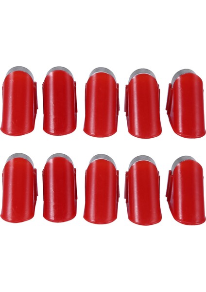 10 Adet Elektrikli Patates Sebze Meyve Soyucu Için Paslanmaz Çelik Bıçaklar (Kırmızı) (Yurt Dışından)