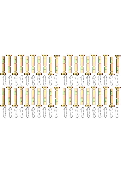80 Adet Kesme Pimleri ve Cotter Pimleri 738-04124 ve 714-04040 Yedek Kesme Pimi ve Papyon Kilidi Cotter (Yurt Dışından)
