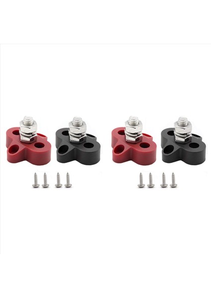 4pcs 5/16 Inç Dc 48V Busbar Güç Terminal Bloğu M8 Rv Gemi Teknesi Için Pozitif Negatif Güç Dağıtım Saplama (Yurt Dışından) modelleri