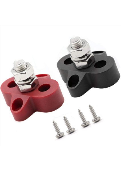 4pcs 5/16 Inç Dc 48V Busbar Güç Terminal Bloğu M8 Rv Gemi Teknesi Için Pozitif Negatif Güç Dağıtım Saplama (Yurt Dışından) indirimleri