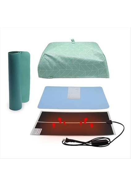 Zamanlayıcı ve Kapaklı Reçine Isıtma Pedi Kiti Reçine Kürleme Pedi Anahtar Zincirler Için Epoksi Kurutma Pedi Dıy Meraklıları Ab Fişi (Yurt Dışından)