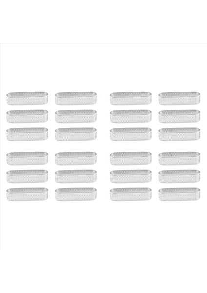 24PCS Oval Tartlet Kalıpları Fransız Tatlı Frup Meyve Turtası Tart Ring Quiche Kek Kalıp (Yurt Dışından)
