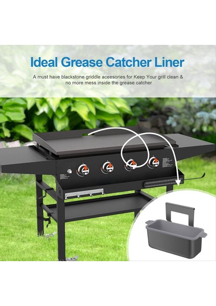 Siyah Silikon Gres Bardağı Astar Yeniden Kullanılabilir Gres Yakalayıcı Kupa Astar Barbekü Gres Pan Damla Tepsisi (Yurt Dışından) fırsatları