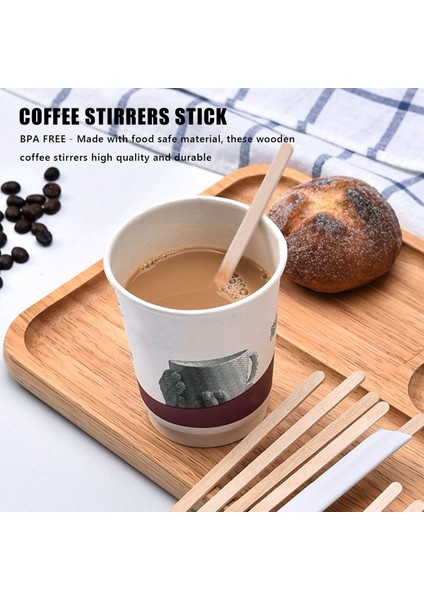 100PCS 5 5 Inç Kahve Karıştırıcılar Çubukları -Natal Ahşap Çevre Dostu Kahve Içecek Milktea Tek Kullanımlık Karıştırıcı Çubuk (Yurt Dışından) fiyatları